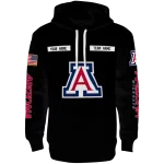 custom arizona wildcats punisher skull black hoodie best selling