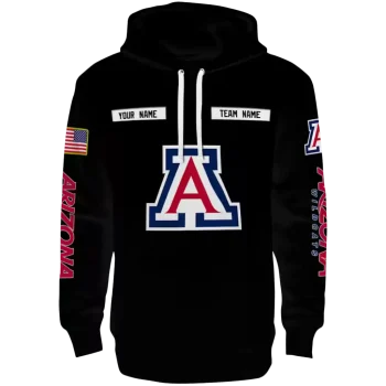 custom arizona wildcats punisher skull black hoodie best selling
