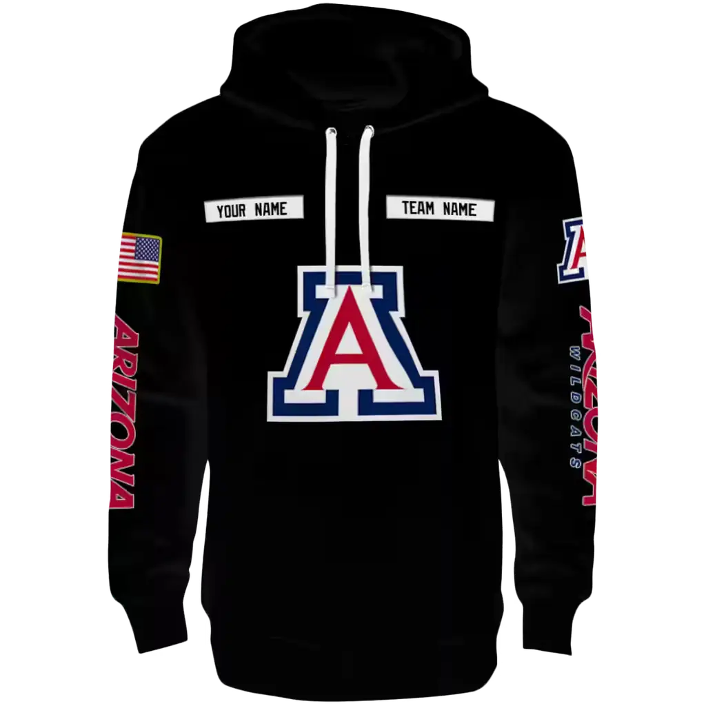 custom arizona wildcats punisher skull black hoodie best selling custom arizona wildcats punisher skull black hoodie best selling