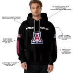 custom arizona wildcats punisher skull black hoodie best selling