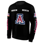 custom arizona wildcats punisher skull black hoodie best selling