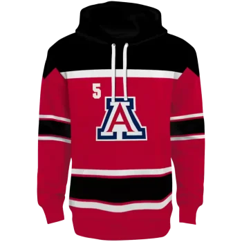 custom arizona wildcats striped pattern red hoodie best selling