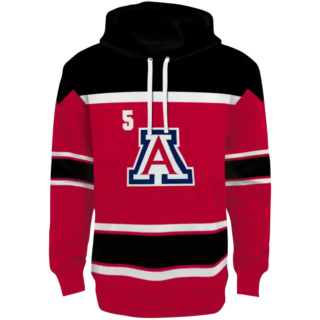 custom arizona wildcats striped pattern red hoodie best selling custom arizona wildcats striped pattern red hoodie best selling