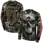custom arkansas razorbacks camo skull hoodie best selling