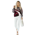 custom arkansas razorbacks hexagonal mesh red black gray hoodie best selling