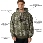 custom arkansas razorbacks military style hoodie best selling