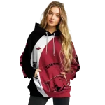 custom arkansas razorbacks minimalist design red black hoodie best selling