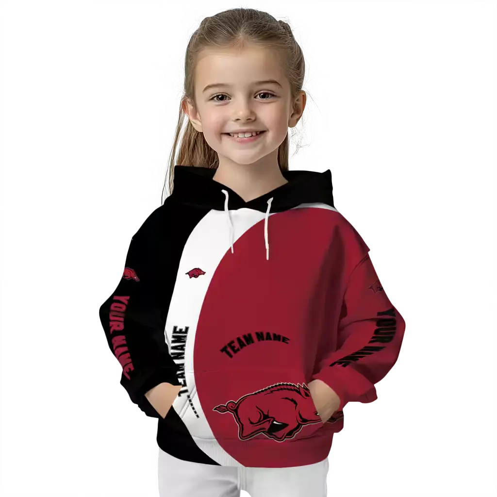 custom arkansas razorbacks minimalist design red black hoodie top rated custom arkansas razorbacks minimalist design red black hoodie top rated