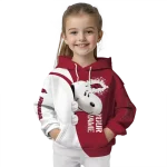 custom arkansas razorbacks peeking snoopy red hoodie best selling