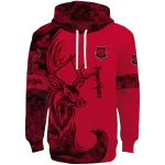 custom arkansas state red wolves deer silhouette scarlet hoodie best selling