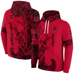 custom arkansas state red wolves deer silhouette scarlet hoodie best selling