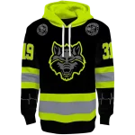 custom arkansas state red wolves safety motif black neon green hoodie best selling