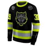 custom arkansas state red wolves safety motif black neon green hoodie best selling