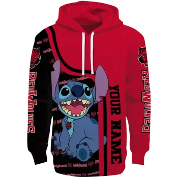 custom arkansas state red wolves stitch scarlet hoodie best selling
