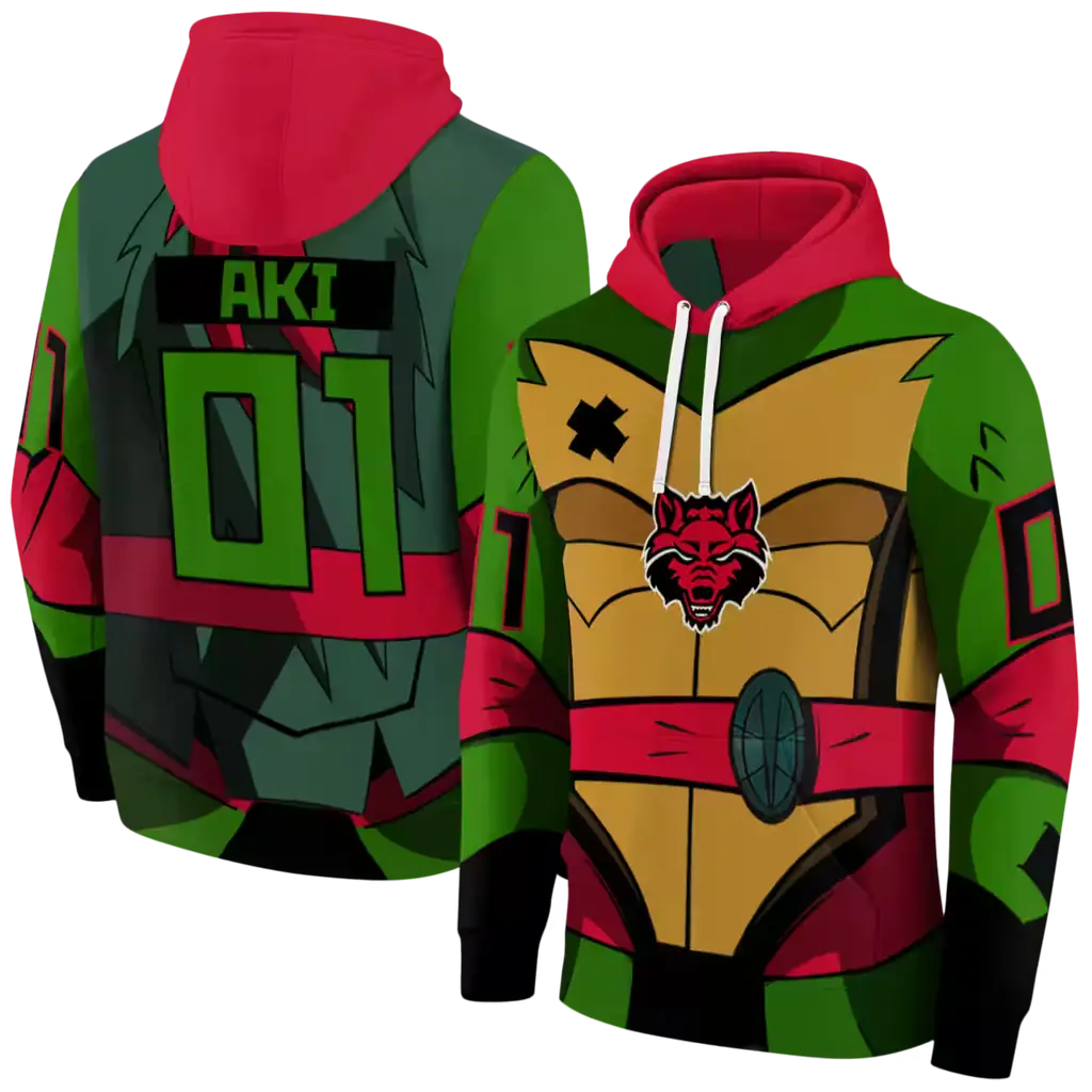 custom arkansas state red wolves superhero armor scarlet green hoodie fashion forward custom arkansas state red wolves superhero armor scarlet green hoodie fashion forward