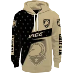 custom army black knights abstract shape gold hoodie best selling
