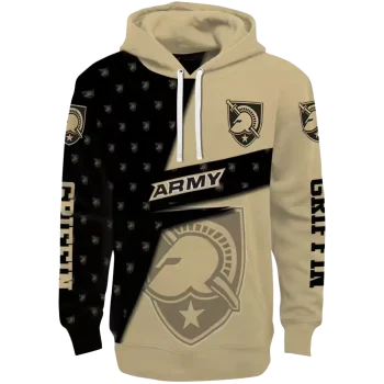 custom army black knights abstract shape gold hoodie best selling