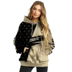 custom army black knights abstract shape gold hoodie best selling