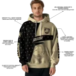 custom army black knights abstract shape gold hoodie best selling