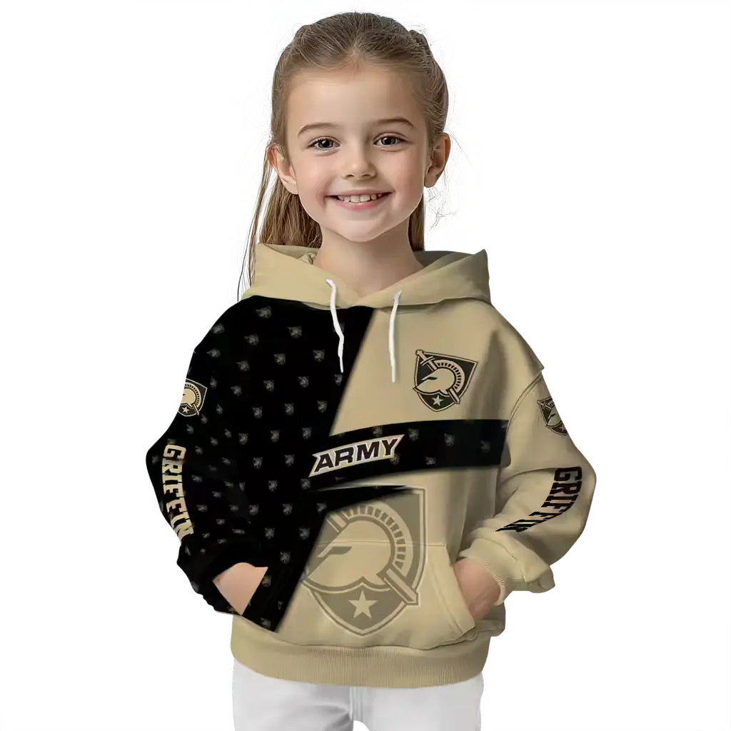 custom army black knights abstract shape gold hoodie top rated custom army black knights abstract shape gold hoodie top rated