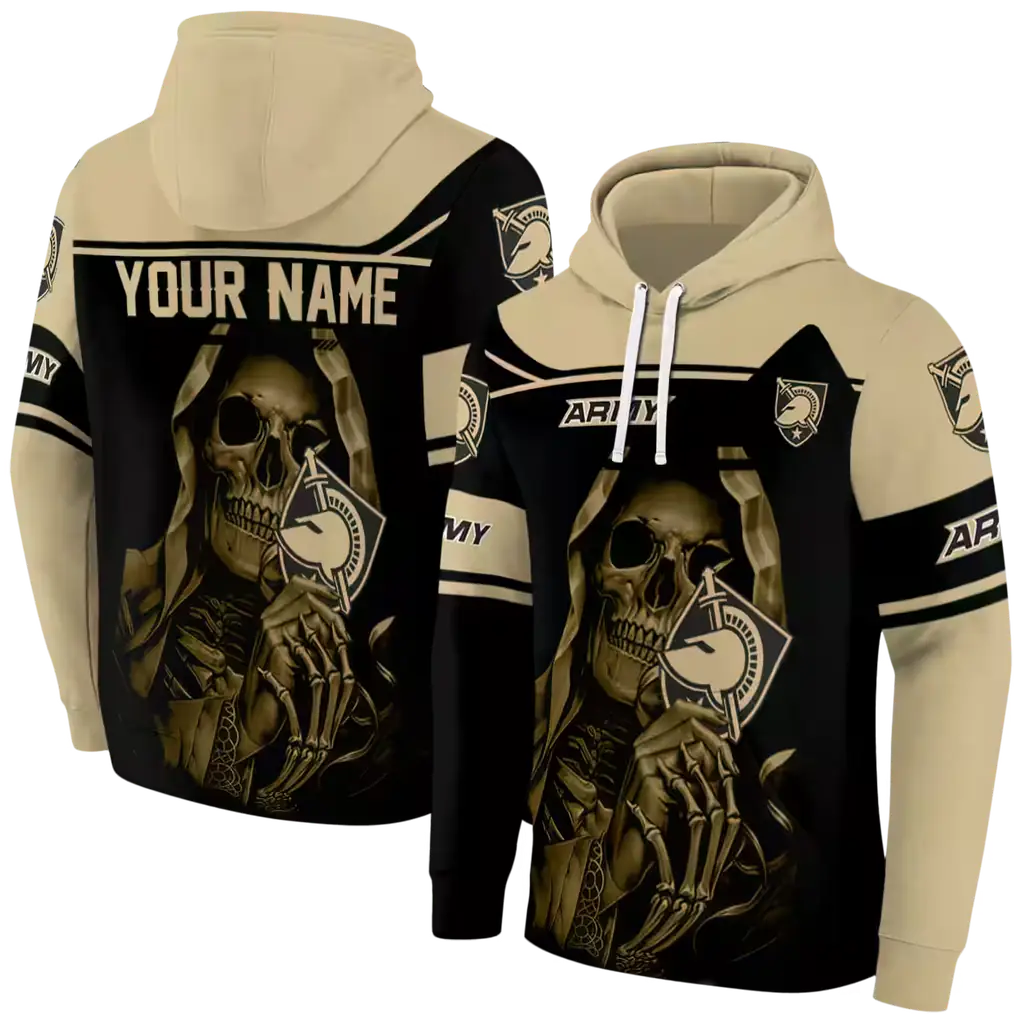 custom army black knights grim reaper gold black hoodie fashion forward custom army black knights grim reaper gold black hoodie fashion forward