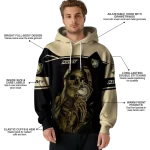 custom army black knights grim reaper gold black hoodie best selling