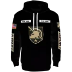 custom army black knights punisher skull black hoodie best selling