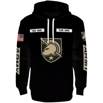 custom army black knights punisher skull black hoodie best selling