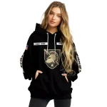 custom army black knights punisher skull black hoodie best selling