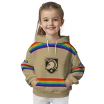 custom army black knights rainbow stripes gold hoodie best selling