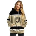 custom army black knights striped pattern gold hoodie best selling