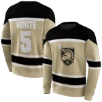 custom army black knights striped pattern gold hoodie best selling