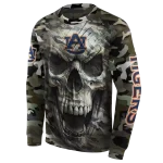 custom auburn tigers camo skull hoodie best selling