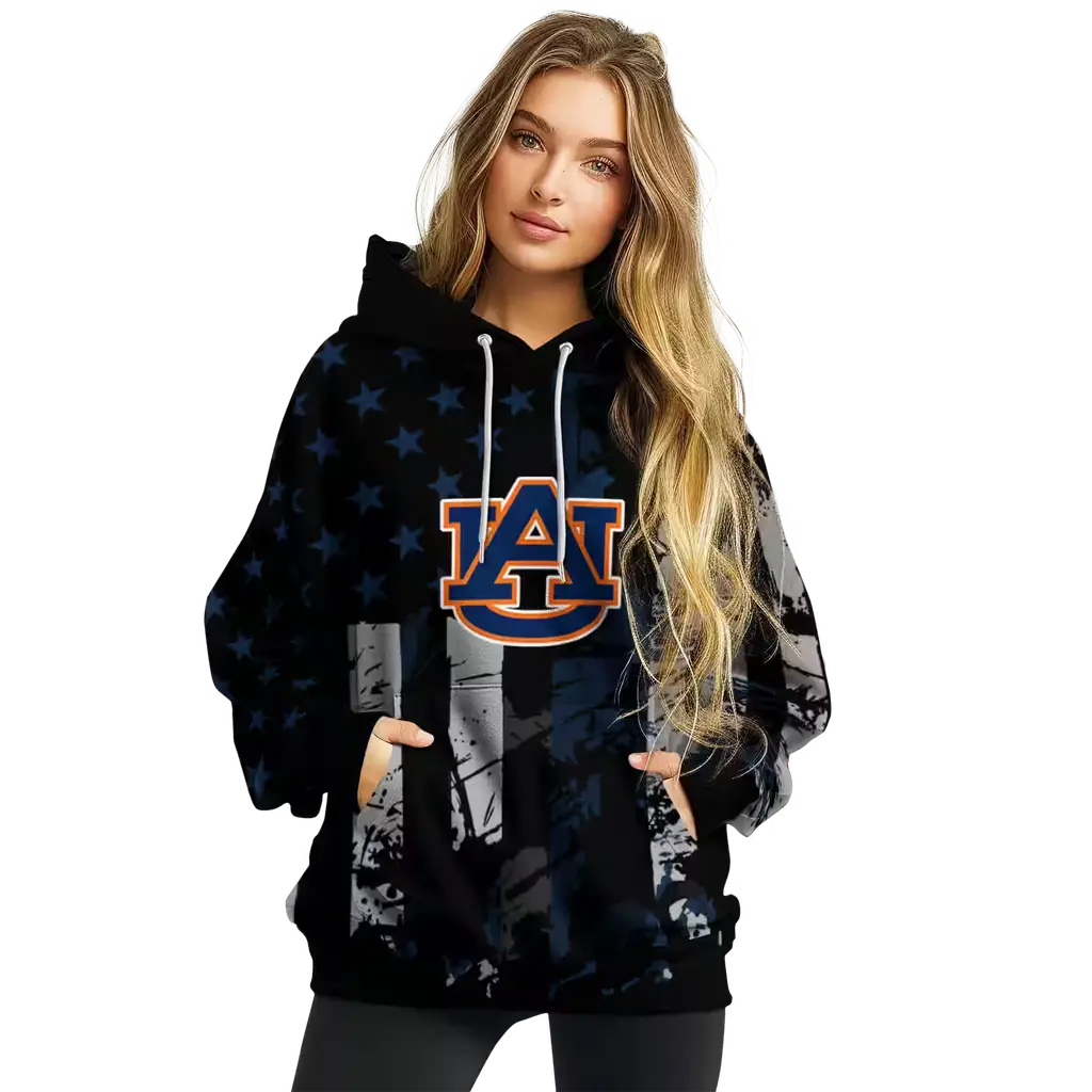 custom auburn tigers distressed flag navy blue black hoodie high quality custom auburn tigers distressed flag navy blue black hoodie high quality