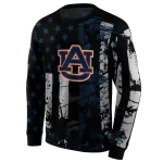 custom auburn tigers distressed flag navy blue black hoodie best selling