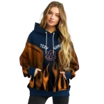custom auburn tigers flame design navy blue hoodie best selling