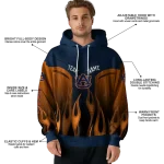 custom auburn tigers flame design navy blue hoodie best selling