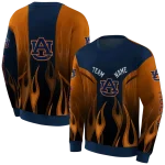 custom auburn tigers flame design navy blue hoodie best selling
