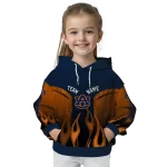 custom auburn tigers flame design navy blue hoodie best selling