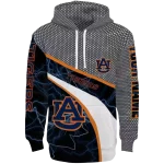 custom auburn tigers hexagonal mesh navy blue black gray hoodie best selling