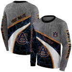 custom auburn tigers hexagonal mesh navy blue black gray hoodie best selling