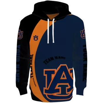 custom auburn tigers minimalist design navy blue black hoodie best selling