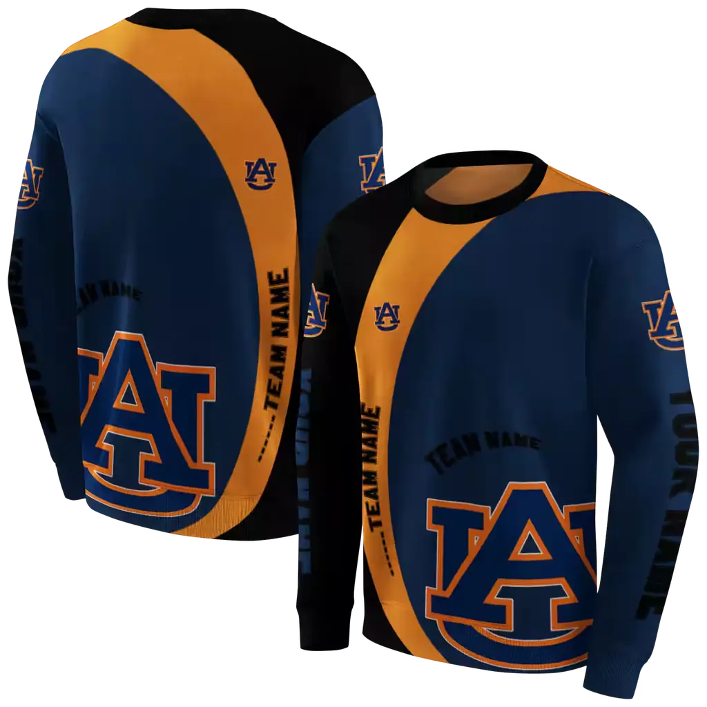 custom auburn tigers minimalist design navy blue black hoodie premium grade custom auburn tigers minimalist design navy blue black hoodie premium grade