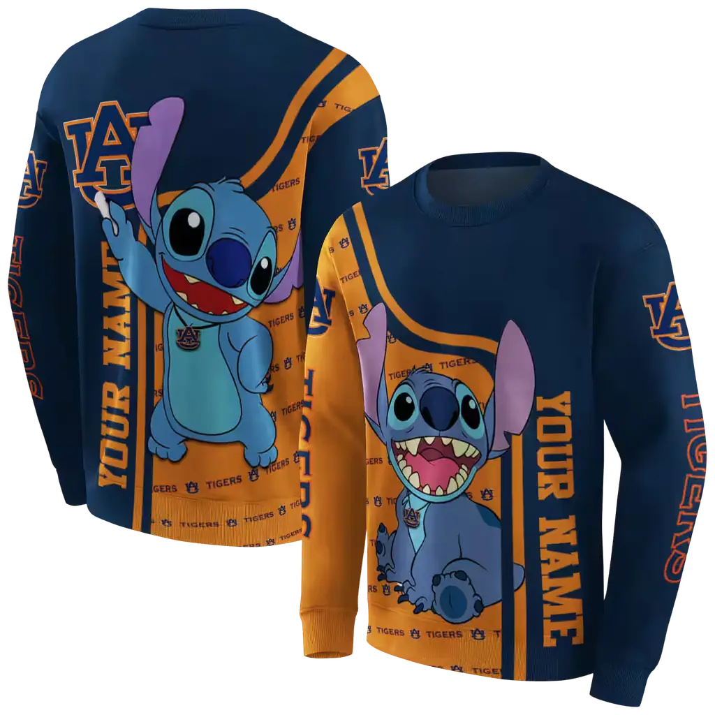 custom auburn tigers stitch navy blue hoodie premium grade custom auburn tigers stitch navy blue hoodie premium grade