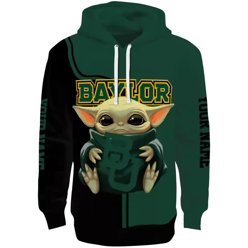 custom baylor bears baby yoda green black hoodie best selling custom baylor bears baby yoda green black hoodie best selling