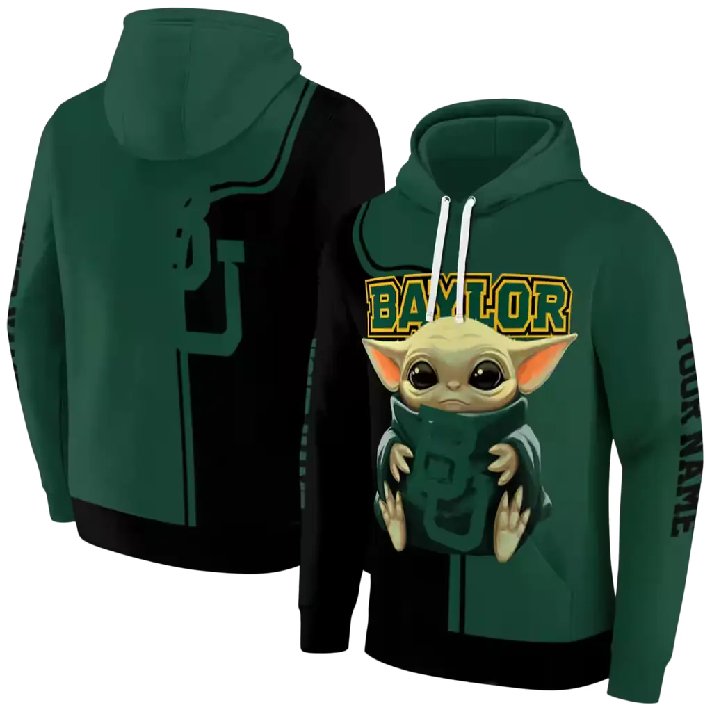 custom baylor bears baby yoda green black hoodie fashion forward custom baylor bears baby yoda green black hoodie fashion forward