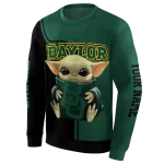 custom baylor bears baby yoda green black hoodie best selling
