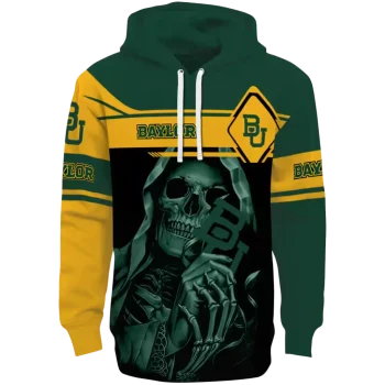 custom baylor bears grim reaper green black hoodie best selling