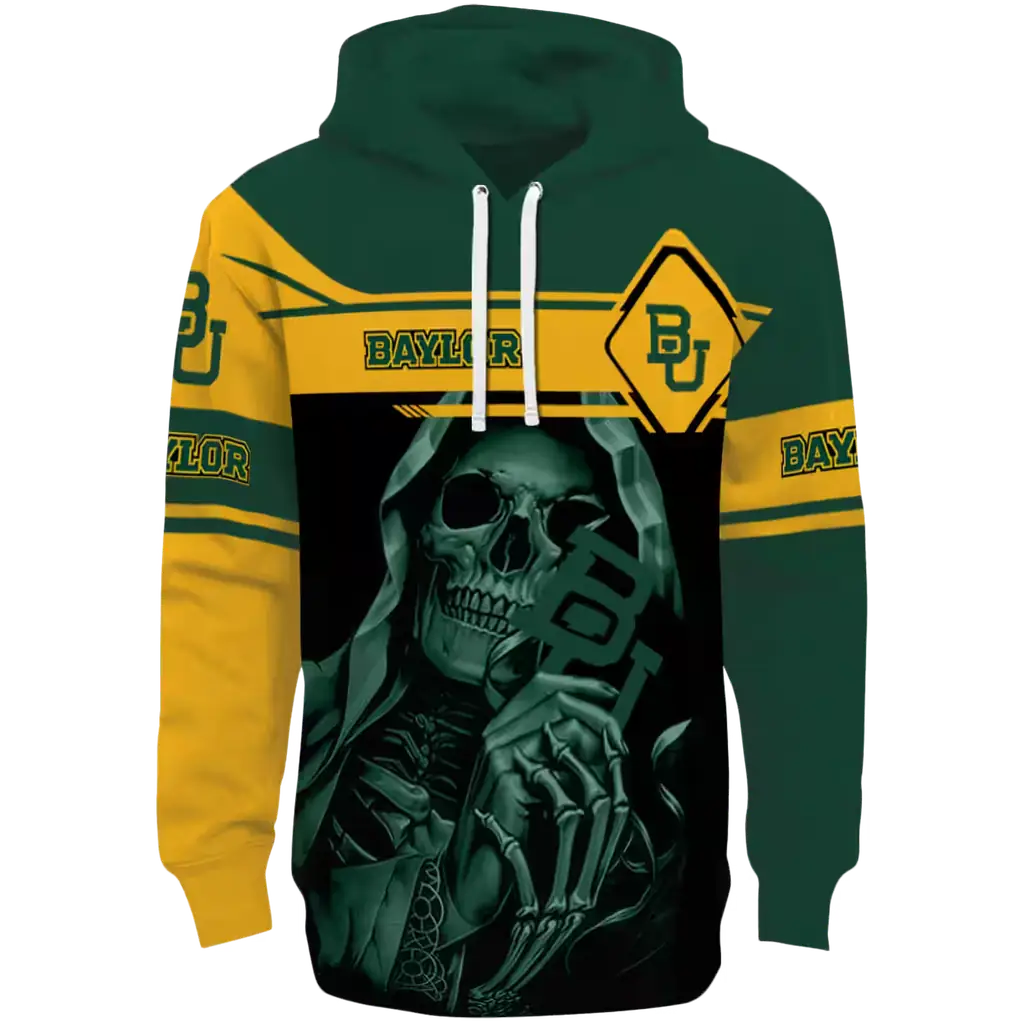 custom baylor bears grim reaper green black hoodie best selling custom baylor bears grim reaper green black hoodie best selling