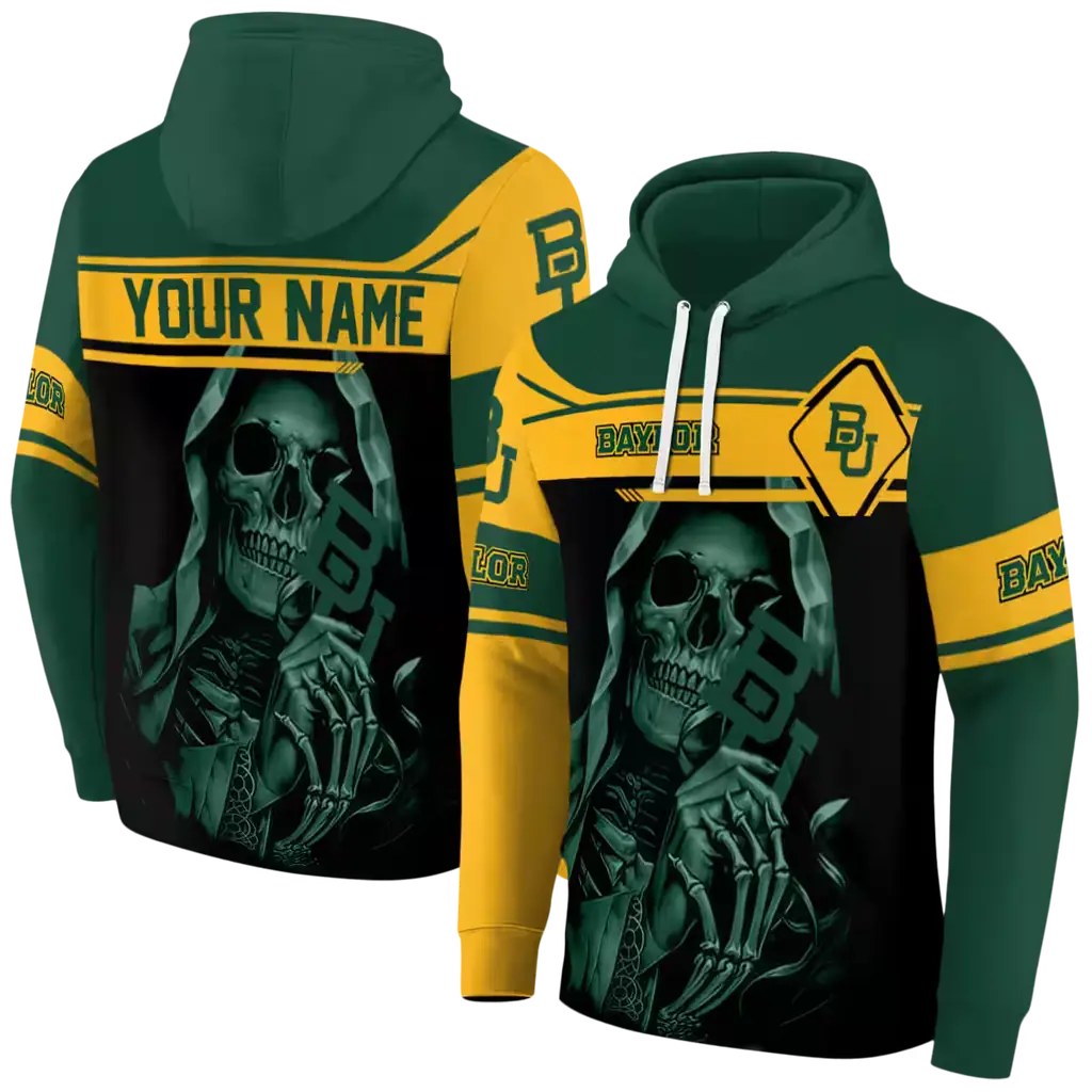 custom baylor bears grim reaper green black hoodie fashion forward custom baylor bears grim reaper green black hoodie fashion forward